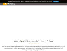 Tablet Screenshot of more-marketing.de